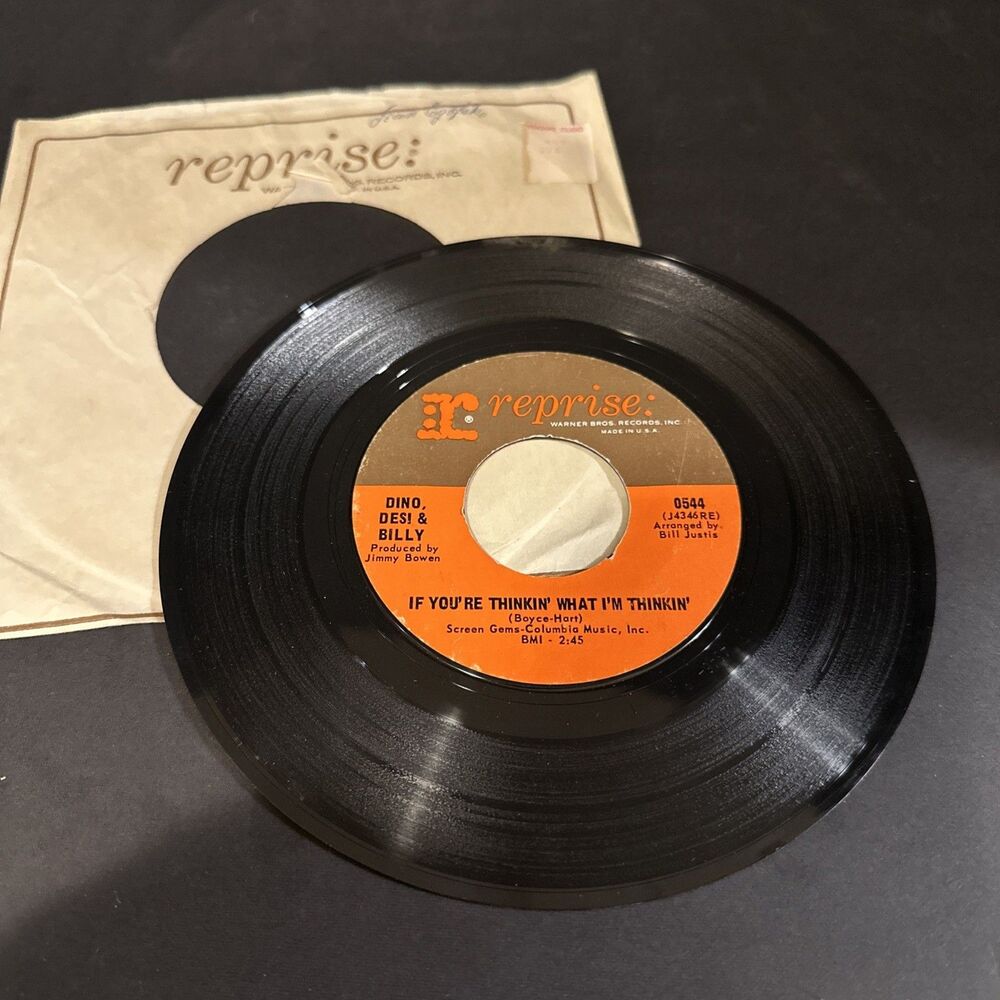 WB Records 45 Dino, Desi & Billy "Pretty Flamingo" "If You're Thinkin' What I'm.